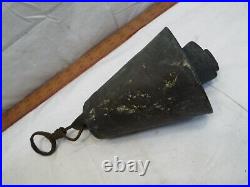 Unique Primitive Hand Made Brass/Bronze Triple Cow Bell Animal Farm Tool Nested