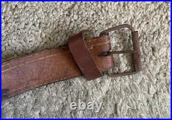 Unique Vintage Dangling Chained 15 Sleigh Bells On Leather Strap 37