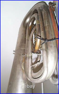 VF Cerveny antique BBb tuba 4/4 smokestack bell 1890-1905 vintage, plays GREAT