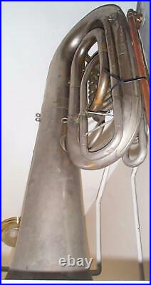 VF Cerveny antique BBb tuba 4/4 smokestack bell 1890-1905 vintage, plays GREAT