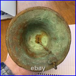 VINTAGE BRONZE MISSION BELL RELIGIOUS SCENES Spanish Colonial 1818 Church