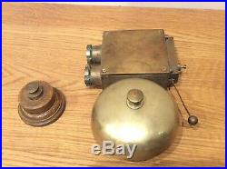 VINTAGE Electric Brass Butler / Door Bell Ship Worldwide