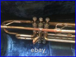 VINTAGE MARTIN HANDCRAFT IMPERIAL Bb TRUMPET LION BELL NEEDS IMPROVEMENT PLAYS