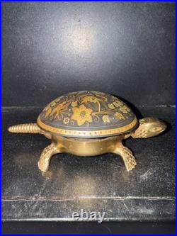 VINTAGE/RARE BOJ Eibar Espana A Damascene Turtle Hotel Desk Bell Spain 1950