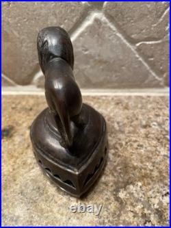 VINTAGE RARE BRASS LION HOTEL DESK BELL Rings Classic Luxury Collectible VINTAGE RARE BRASS LION HOTEL DESK BELL Rings Classic Luxury Collectible