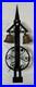 VTG 20th Century Wrought Iron Two Brass Bells Garden Gate Crank Bell / Doorbell