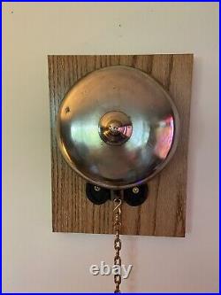 VTG ANTIQUE GEM GONG BRASS BELL BOXING SCHOOL TROLLEY BINGO 8 Patent 1886 VGC