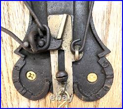 VTG ANTIQUE GEM GONG BRASS BELL BOXING SCHOOL TROLLEY BINGO 8 Patent 1886 VGC