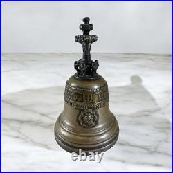VTG Brass German Bell 5 Tall Unique Kissing Dinner Table WW1 Charity DS54