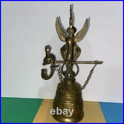 VTG Brass Monastery Hanging/Wall Mounted Angel Church Bell withLatin Inscription