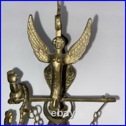 VTG Brass Monastery Hanging/Wall Mounted Angel Church Bell withLatin Inscription