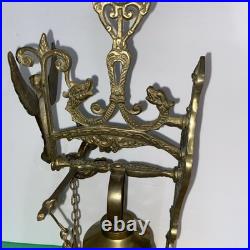 VTG Brass Monastery Hanging/Wall Mounted Angel Church Bell withLatin Inscription