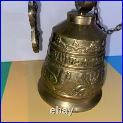 VTG Brass Monastery Hanging/Wall Mounted Angel Church Bell withLatin Inscription