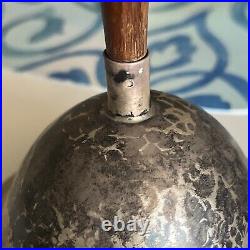 VTG Handbell Vasco Peru Old Sterling Silver 925 & Wood 5 Antique Dinner Bell