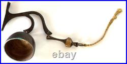 VTG Richard Fisher US Bells Bronze Wall Bell with Bracket STAMPED RF Never Used