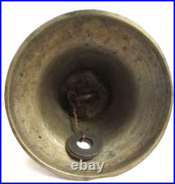VTG Solid Brass Bell Marked 1816 Russian Script Around Base 3.75 x 3.5 VGUC