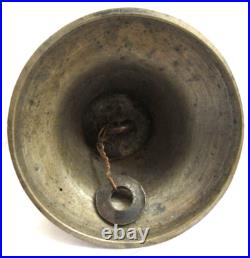 VTG Solid Brass Bell Marked 1816 Russian Script Around Base 3.75 x 3.5 VGUC