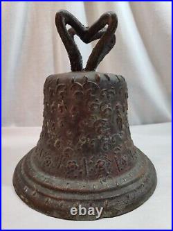 Very Early Large Bronze Bell original Clacker N. E. JICO 1810