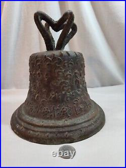 Very Early Large Bronze Bell original Clacker N. E. JICO 1810