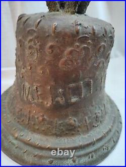 Very Early Large Bronze Bell original Clacker N. E. JICO 1810
