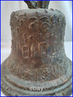 Very Early Large Bronze Bell original Clacker N. E. JICO 1810