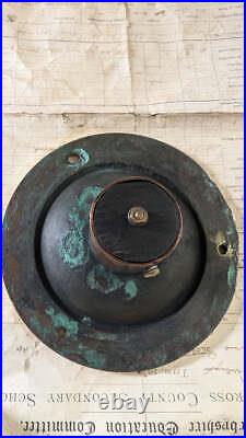 Very Grand Antique Brass Electric Door Bell Push 6