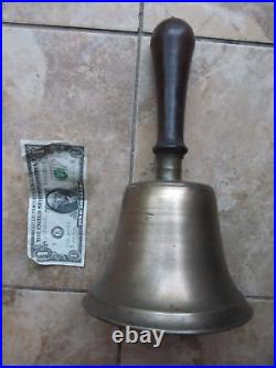 Very Rare HUGE 12 Antique Victorian Brass Signal or Alarm Bell, c1875, GIFT