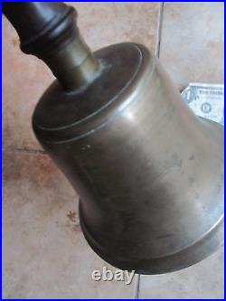 Very Rare HUGE 12 Antique Victorian Brass Signal or Alarm Bell, c1875, GIFT