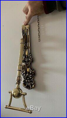 Very Rare Stunning Original Antique Victorian Ornate Brass Door Bell Pull