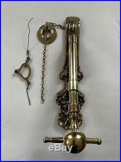 Very Rare Stunning Original Antique Victorian Ornate Brass Door Bell Pull