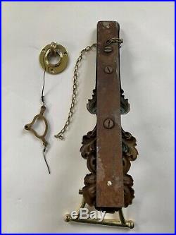 Very Rare Stunning Original Antique Victorian Ornate Brass Door Bell Pull
