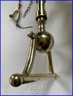 Very Rare Stunning Original Antique Victorian Ornate Brass Door Bell Pull