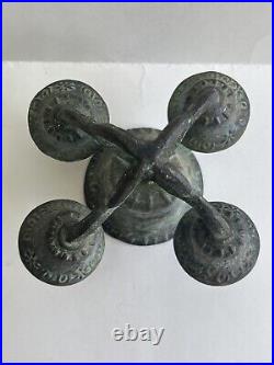 Very Rare Type Altar Church Liturgical 5 bell BELL with Surface Raised Decoration
