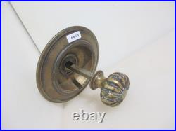 Victorian Brass Door Bell Pull Crank Lever Pulley Doorbell Old Antique Regency
