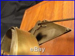 Victorian Brass Door Butler Bell Display on Board Salvage