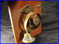 Victorian Brass Door Butler Bell Display on Board Salvage