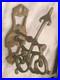 Victorian Cast Brass Swivel Bell Ring Bracket Hardware