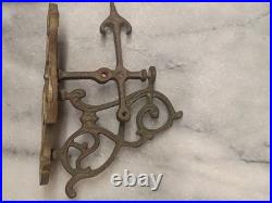 Victorian Cast Brass Swivel Bell Ring Bracket Hardware