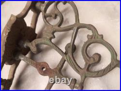 Victorian Cast Brass Swivel Bell Ring Bracket Hardware