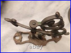 Victorian Cast Brass Swivel Bell Ring Bracket Hardware