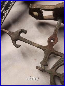 Victorian Cast Brass Swivel Bell Ring Bracket Hardware
