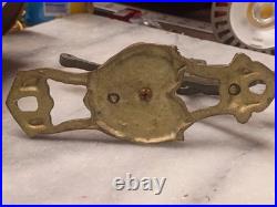 Victorian Cast Brass Swivel Bell Ring Bracket Hardware