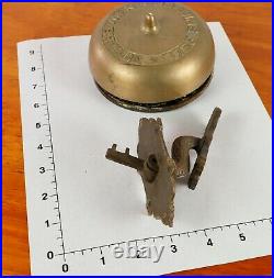 Victorian New Britain Corbins Door Bell Brass & Cast Iron 1870s Great Tone