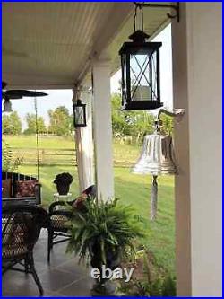 Vintage 11 Brass Ship Bell Polished Nautical Boat's Bell Maritime W Jute ROpe