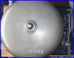 Vintage 12 Large Mechanical Iron & Brass Boxing Bell Antique Sports School Fire