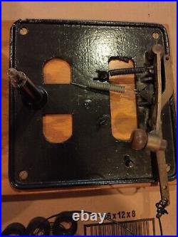 Vintage 12 Large Mechanical Iron & Brass Boxing Bell Antique Sports School Fire