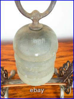 Vintage 1920s Chinese Brass Bell Table Top Four Toned Bee Hive Gong Dragon Decor