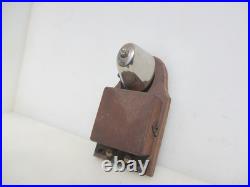 Vintage 1930s Electric Door Bell Railway Butler Bell Brass on Wooden Plinth