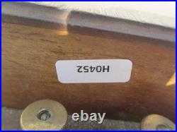 Vintage 1930s Electric Door Bell Railway Butler Bell Brass on Wooden Plinth