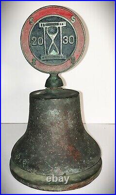 Vintage 1938 Newport Harbor Commemorative Presentation Bronze Bell